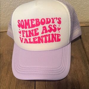 Pink and Purple Valentine's Trucker Hat